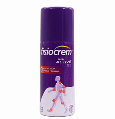 FISIOCREM Spray Activo Ice 150 ml | Efecto Frío, Alivia Dolor, Tratamiento Articular y Muscular para Adultos y Niños Mayores de 12 Años