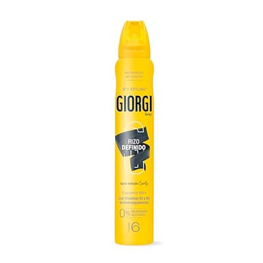 Giorgi Line Espuma Rizo Definido para Controlar y Definir los Rizos más Rebeldes, Anti Encrespamiento y Máxima Hidratación, 0% Alcohol 0% Siliconas, Apta para el Método Curly, Fijación 6 - 250 ml