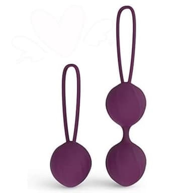 HUNTVE 2 Bolas Flexibles de Silicona para Mujeres para Fortalecer los músculos del Suelo pélvico (Morado)
