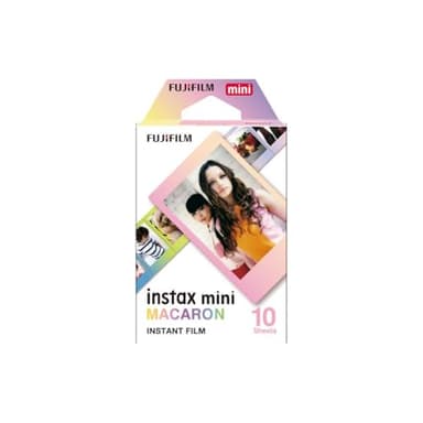 Fujifilm Instax Mini Macaroon - Pack de 10 películas instantáneas, multicolor