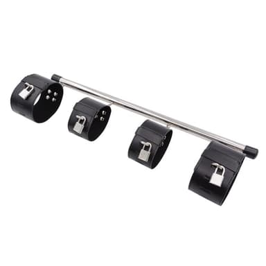 Barra de Dominadas de Metal y Cuero, para Ejercicio en Pareja, Acero Inoxidable (ferroso)