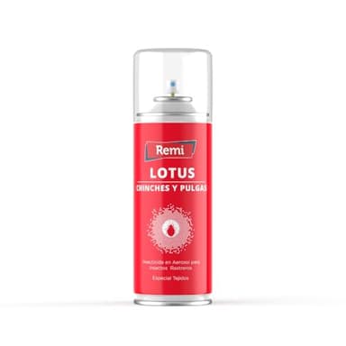 Remi Hogar Spray Anti Chinches y Pulgas Insecticida | Veneno | Aerosol Repelente Especial Tejidos | Eficaz | Aplicar en muebles