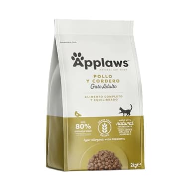 Applaws Complete Natural Grain Free Pollo con Extra de Cordero Pienso seco para gatos adultos - Bolsa de 2kg con cierre - 1 Ud