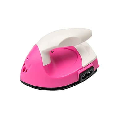 VALINK Mini plancha eléctrica, plancha de vapor para ropa de viaje, mini máquina de prensa de calor, plancha eléctrica con base de carga, accesorios para camisetas, ropa, zapatos, sombreros
