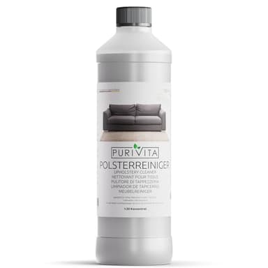 PURIVITA® Limpiador de Tapicerías [750ML] - Concentrado Líquido para Limpiar Tapicerías de Sofás, Colchones, Cojines, Alfombrillas, Asientos y Alfombras de Coche - Proporción de Mezcla 1:30