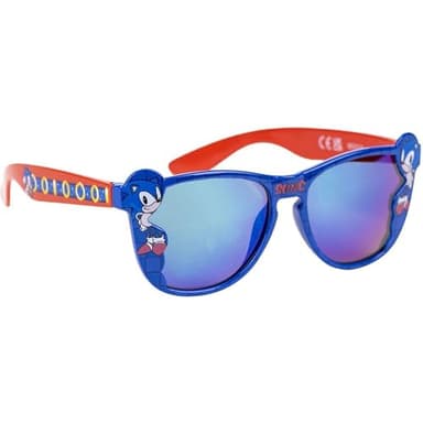 Set Gafas de Sol y Gorra Sonic Protección UV 400 y Filtro de Categoría 3 - Gorra Infantil Sonic con Velcro Ajustable Producto Original Diseñado en España (Gafas Sol Sonic Azul y Rojo)