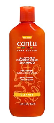 Cantu - Crema Limpiadora para Cabello Natural con Manteca de Karité Sin Sulfatos - 400 ml - Champú Hidratante y Suave