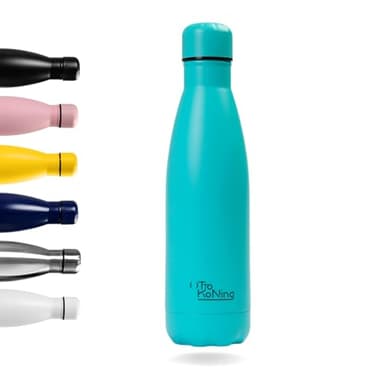 Otto Koning Botella de Agua Térmica de Acero Inoxidable 500ml, con Doble Aislamiento al vacío para 12 Horas de Bebida Caliente y 24 Horas de Bebida Fría, a Prueba de Fugas Libre BPA