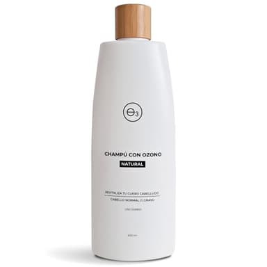 OZONO D'OR - Champu Natural 100% BIO con Ozono, Anticaspa, Anticaida, Elimina Dermatitis Seborreica, Psoriasis, Pelo Graso | Champu Sin Sulfatos ni Parabenos ni Siliconas de Uso Diario | 400 ml