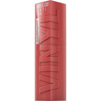Maybelline New York Superstay Vinyl Ink, Pintalabios Efecto Vinilo, Vinilo Fijo, Larga Duración, Tono 15 Peachy