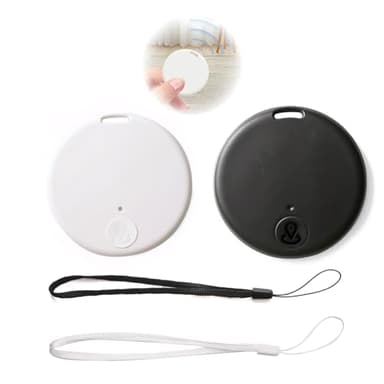 2 Pack Smart Air Tag Tracker, Localizador de Llaves Bluetooth 5.2, Rastreador Inteligente para Perros, Bicicleta, Carteras, Maletas, Tag localizador GPS Compatible con Android e iOS, Alarma Sonora