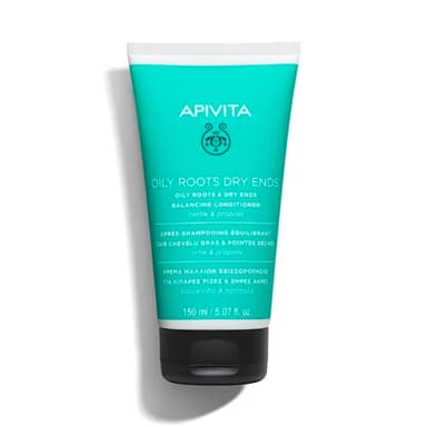 Apivita After Shampoo Acondicionador para Raíces Grasas y Puntas Secas 150 ml – Acondicionador Equilibrante con Extractos de Orégano, Propóleo y Miel – Hidratación & Reparación ligera