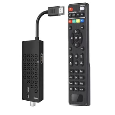Peowuieu Descodificador TDT HD Sintonizador TDT HD Compatible con Decodificador DVB T2 H265 HD Euroconector TDT HD Full HD 1080p para WiFi Enchufe UE