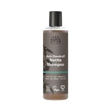 Urtekram Champú de Ortiga para Cuero Cabelludo Seca - Champú Calmante Anticaspa, Ortiga y Aloe Vera, Hidratación Profunda, Tratamiento Capilar Orgánico, Ingredientes Naturales, 250 ml (Paquete de 1)