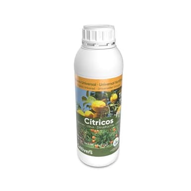 CULTIVERS Fertilizante Cítricos Ecológico 1 L. Abono Líquido Hojas más Verdes y Aumenta del Tamaño Fruto. Abono 100% Natural
