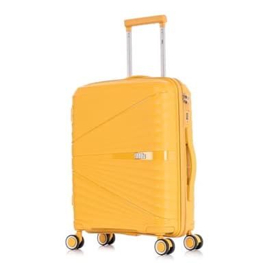 1990s Maleta de Cabina 55x39x21.5cm (46L) Polipropileno - Candado Incrustada - 20 Pulgadas - Amarillo
