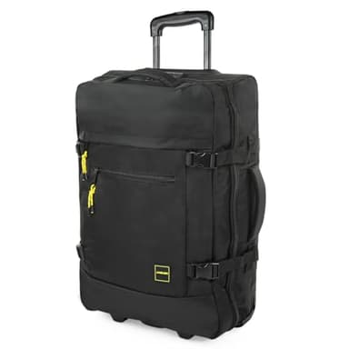 Jaslen - Maleta de Viaje Cabina 55x40x20 - Material Poliéster - Equipaje de Mano para Avión - Pequeña, Negro
