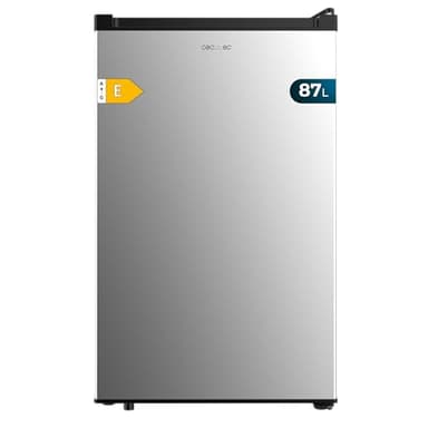 Cecotec Congelador Vertical Sobremesa 87L Bolero CoolMarket TF 87 Inox. 83,6 cm de Altura y 50,6 cm de Ancho, Bajo Consumo, Puerta Plana y Reversible, Diseño Compacto, Blanco