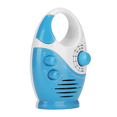 Soporte de Radio Portátil a Prueba de Agua FM/Am, Radio Eléctrica a Batería para Programas de Entrevistas