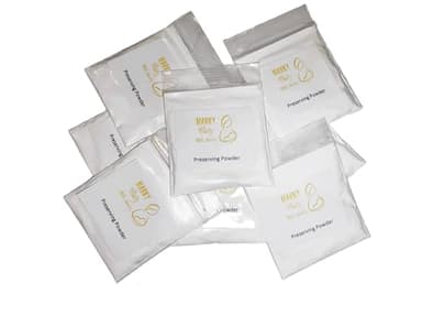 MarkyBaby Milk Jewelry Polvo conservador de leche materna (2 paquetes)