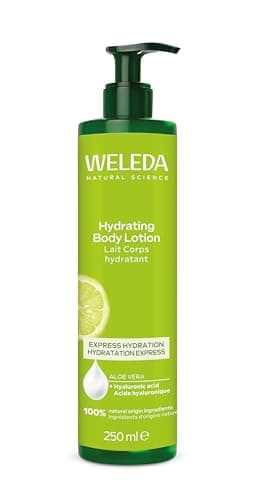 Weleda - Leche Corporal Citrus, Ofrece 24h de Hidratación Intensiva, con Aloe Vera y Ácido Hialurónico, 100% Natural, Todo Tipo de Piel, Vegano - 250 ml