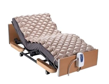 Villaclinic. Colchon antiescaras domus 1, colchon alternante para prevención de ulceras por presión, con motor y colchoneta, para escaras de grado I. Medidas 90x200. Peso maximo 100 kg