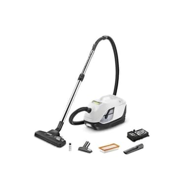 Kärcher Aspiradora DS 6 con Filtro de Agua, Capacidad de Absorción: 650 W, Radio de Acción: 10,2 m, Peso: 7,5 kg, Filtro HEPA 13, Boquilla para Suelos Conmutable, Boquilla para Ranuras y Tapicerías