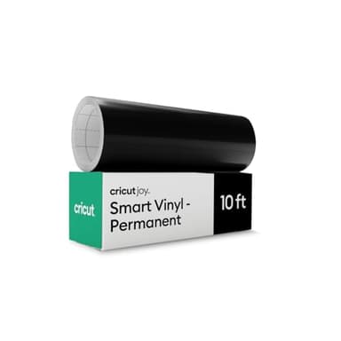 Cricut Joy Smart Vinilo Adhesivo Permanente - Rollo 14 cm x 3 m - Negro - Para Cricut, Manualidades, Ventanas y Paredes