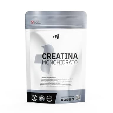 MASMUSCULO - MM Fit Line - Creatina Micronizada 200 mesh en Polvo - Bolsa de 1 Kg - Recuperador Muscular - Aumenta Masa Muscular - Mejora Rendimiento Físico - Reduce la Fatiga - Sabor Neutro