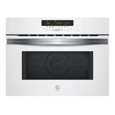 Balay - Microondas multifunción con horno, alto 45 cm, Aqualisis, Control táctil, 15 recetas, Grill, Cristal Blanco, 3CW5179B3