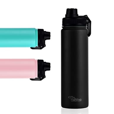 Botella de Agua Acero Inoxidable 750ml - Botella Térmica de Doble Pared Aislada al Vacío, Ligera y Fácil de Llevar, Mantiene la Bebida Fría 16h y Caliente 10h. A Prueba de Fugas. Libre BPA