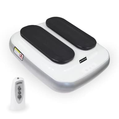 Mobiclinic, Ejercitador de Piernas, Eléctrico, Legfit, Pedales Estáticos, Gimnasia Pasiva, Andar Sentado, 5 Velocidades, con Mando a Distancia, Velocidad Regulable, Silencioso, Blanco