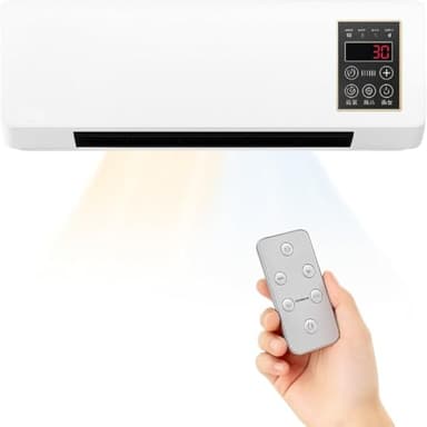 Aire Acondicionado de Pared, 2000W Aire Acondicionado de Aire Frío y Calor Multifuncional, Air Conditioner Fan Portatil para Baños Salon