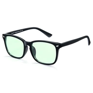 Cyxus Gafas Luz Azul Retro Cuadradas Para Hombre y Mujer, Ligeras De Computadora Con Marco Clásico Anti Fatiga Ocular y Dolor De Cabeza-8082G01