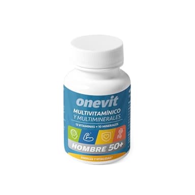 Onevit Multivitamínico Hombre 50+ - 45 cápsulas - 13 vitaminas+10 minerales. Una cápsula al día
