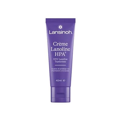 Lansinoh - Crema Lanolina HPA para el Pezón - 100% Natural, Calma y Protege Pezones Agrietados y con Dolor en la Lactancia - 40 ml