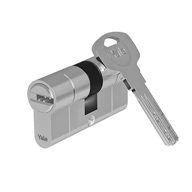 Yale YC2100 121723040002201 Cilindro De Seguridad Niquelado 30 x 40 mm Leva Larga