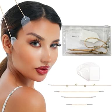 JYNVO cintas de elevación facial,40 pegatinas de estiramiento facial, cinta de realce de visión, alta elasticidad, kinesiología, forma de V, reafirmante, antiarrugas, parches