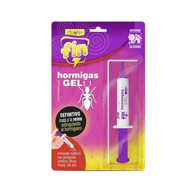 Flower - Insecticida Antihormigas en Jeringa 10 gr, Elimina Hormigueros, Efecto Retardado, Mata Reina, Cebo Gel Hormigas, Práctico y Eficaz - Tamaño: 14,5x2,5x23 cm