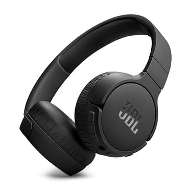 JBL Auriculares Tune 670 NC, auriculares supraaurales inalámbricos ligeros con cancelación de ruido adaptativa, Bluetooth y 70 horas de batería, negro
