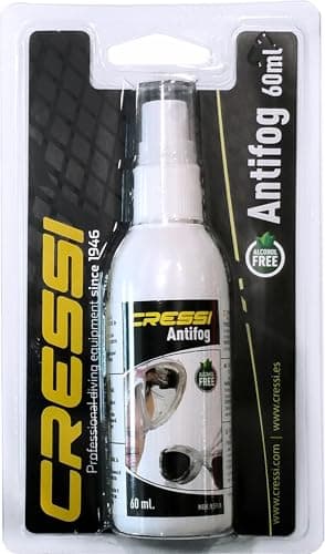 Cressi Premium Anti Fog - Antivaho Spray para Máscara de Buceo/Gafas de Natación, 60 ml "Empaque puede variar".