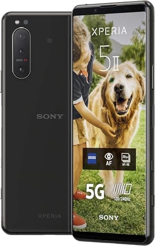 Sony Xperia 5 II 5G Smartphone (Android 10, SIM Free, 8 GB RAM, 128 GB de memoria), Negro (reacondicionado)