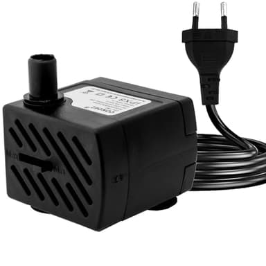 Mini bomba sumergible de 3 W, bomba de fuente pequeña de 180 L/H, bombas de agua extremadamente silenciosas para acuarios, fuentes de agua, peceras, fuentes de mesa, fuentes para mascotas, fuentes de