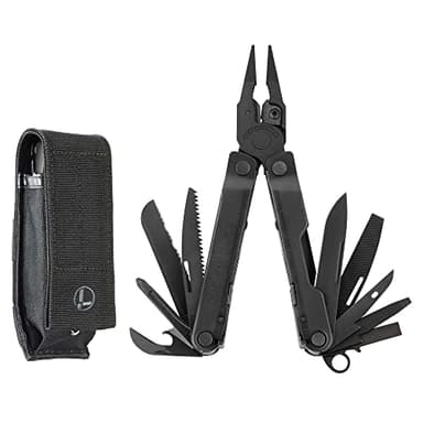 Leatherman Rebar Multiherramienta - 17 Herramientas Para Bricolaje y Camping, Acero Inoxidable Negro, Negro