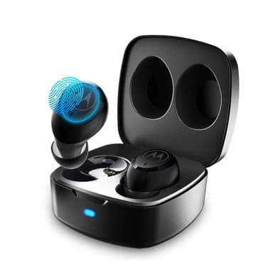 Motorola VerveBuds 100 - Auriculares Inalámbricos - In Ear Mini Auriculares Bluetooth 5.0 - Waterproof IP55 y 14h con Estuche de Carga - Compatible con Alexa, Siri y Google Assistant