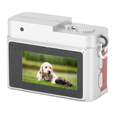 ERYUE Cámara Retro 1080P FHD, Fotos de 2 MP, 4 Filtros, Liviana y Portátil, Pantalla en Tiempo Real, Luz de Relleno LED, Conexión OTG, Expansión de 128 GB, Batería de 180 MAh, (Marrón)