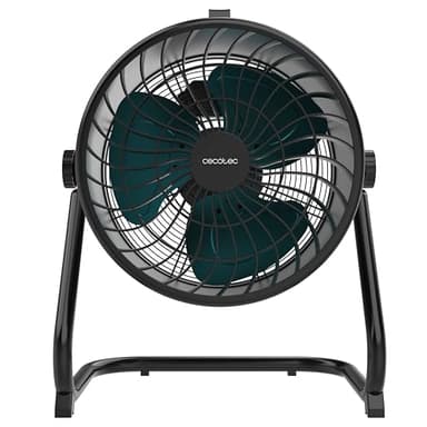 Cecotec Ventilador de Suelo Industrial Proindustry Flowcannon. 140W, Carcasa Metálica, 3 Velocidades, 1300Rpm, Flujo de Aire 4800m³/h, Rejilla De Protección, Diseño Estable, Inclinación Ajustable
