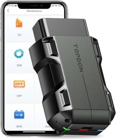 TOPDON Topscan OBD2 Diagnosis Maquina, Diagnosis Coche Multimarca Escaner para Coches, Herramienta de Diagnóstico inalámbrico para Todos los Sistemas, Prueba Activa, Todo el Software 1 año Gratis