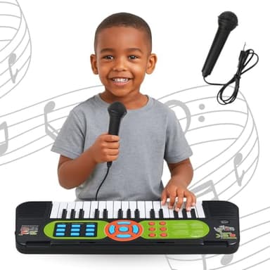 AMATOYS Teclado Piano Infantil - Microfono Portatil - Teclado Musical Infantil - Organo Electronico - Organo Juguete - Organo Electronico Infantil - Piano Electrico Niños - Niños Niña 3 4 5 6 7 Años