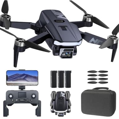 GPS Drones con Camara 4K HD para Adultos, 90 min de Vuelo, Seguimiento Automático, Retorno Autónomo, Motor sin Escobillas, Transmisión 5G FPV, Ideal para Principiantes–NAFYRE N11 PRO